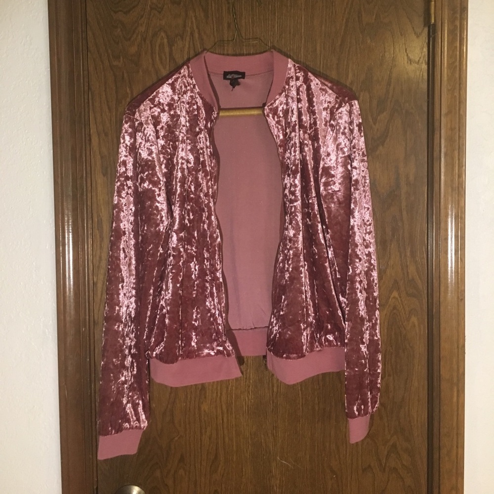 velvet bomber jacket
